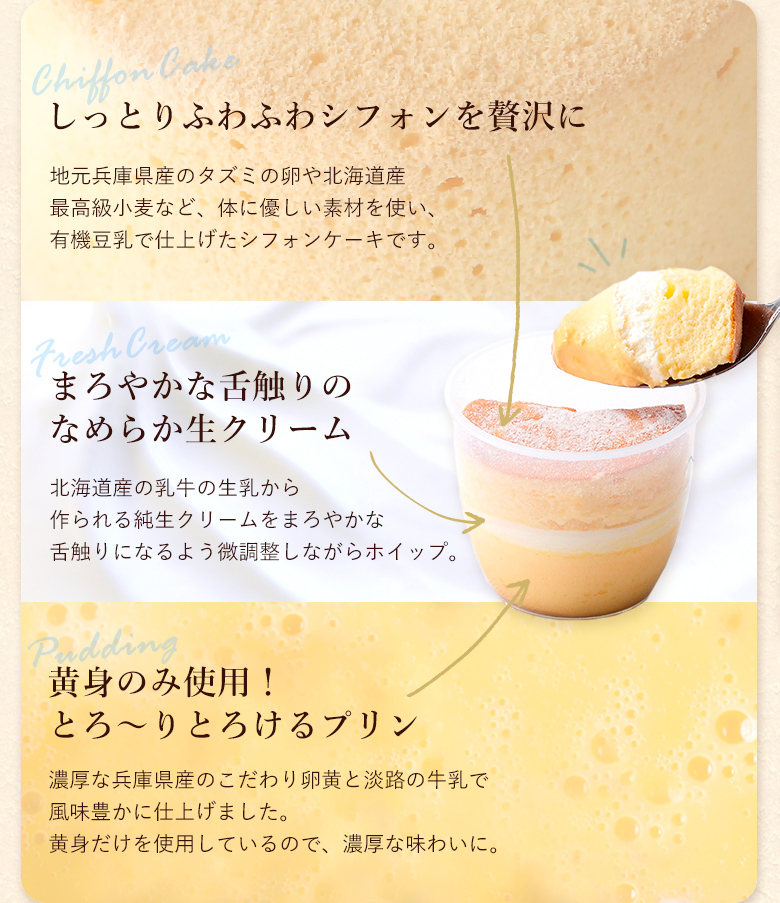 生シフォンプリン
