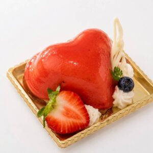 ピスタチオと苺のムース